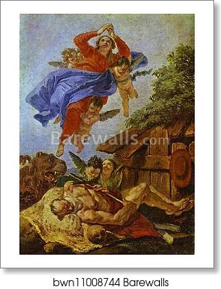 St. Jerome's Vision of the Virgin by Francesco Fontebasso, Art Print St. Jerome's Vision of the Virgin by Francesco Fontebasso, Art Print