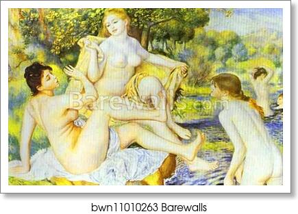 The Bathers by Pierre-Auguste Renoir, Art Print