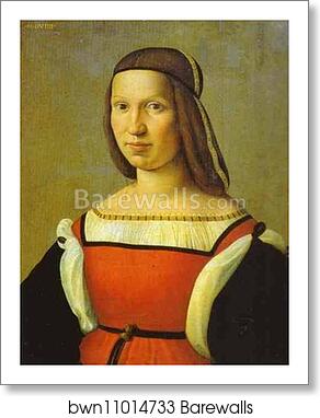 Portrait of a Lady by Ridolfo Ghirlandaio, Art Print