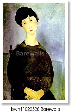 Young Girl by Amedeo Modigliani, Art Print