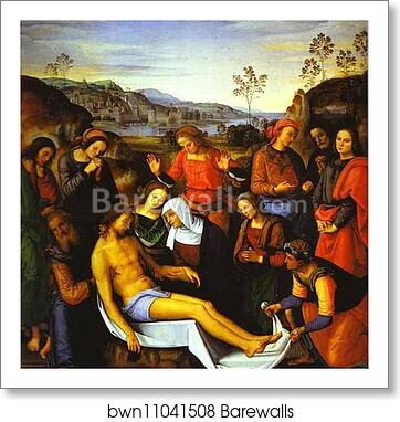 The Lamentation Over the Dead Christ by Pietro Perugino, Art Print