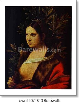 Portrait of a Young Woman ("Laura") by Giorgione, Art Print Portrait of a Young Woman ("Laura") by Giorgione, Art Print
