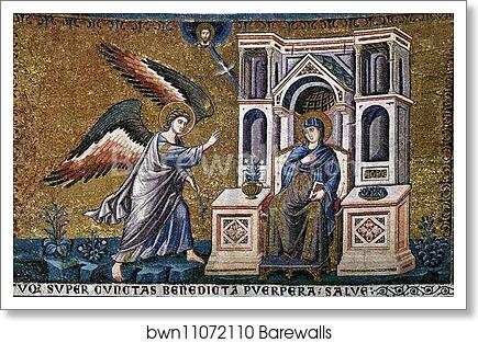 Annunciation by Pietro Cavallini, Art Print