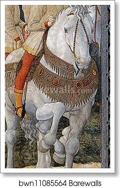 Procession of the Magus Melchior. Detail by Benozzo Gozzoli, Art Print