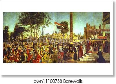 The Legend of St. Ursula: Martyrdom and Funeral of St. Ursula by Vittore Carpaccio, Art Print The Legend of St. Ursula: Martyrdom and Funeral of St. Ursula by Vittore Carpaccio, Art Print