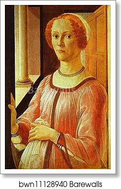 Portrait of a Lady (Smeralda Brandini?) by Alessandro Botticelli, Art Print Portrait of a Lady (Smeralda Brandini?) by Alessandro Botticelli, Art Print