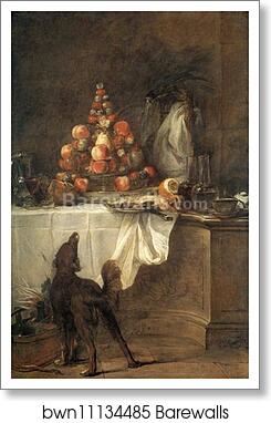 The Buffet by Jean-Baptiste-Simeon Chardin, Art Print
