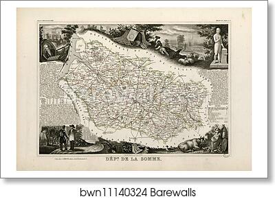 Dépt. de la Somme (région du nord) by Victor Jules Levasseur, Art Print Dépt. de la Somme (région du nord) by Victor Jules Levasseur, Art Print