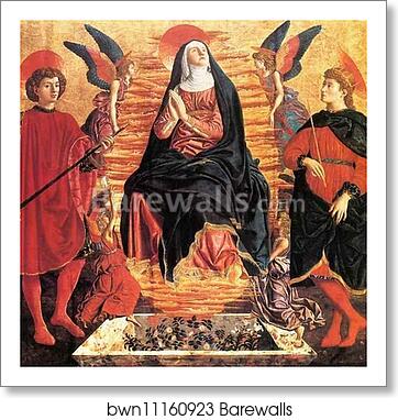 The Assumption of the Virgin with SS. Julian and Miniato by Andrea Del Castagno, Art Print