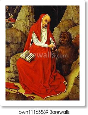 St. Jerome by Rogier Van Der Weyden, Art Print