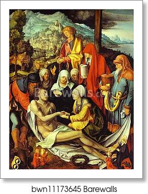 Lamentation for Christ by Albrecht Dürer, Art Print