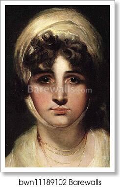 Sarah Siddons. Detail by Sir Thomas Lawrence, Art Print