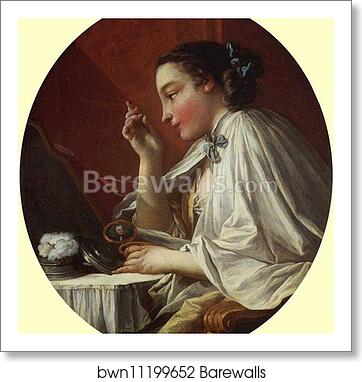Woman at her Toilette by François Boucher, Art Print