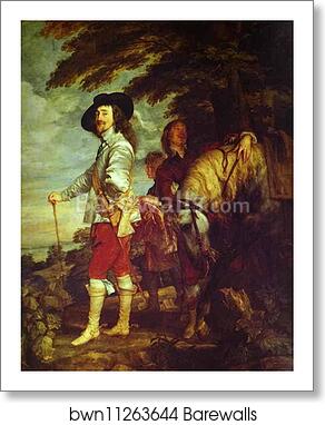 Charles I, King of England, at the Hunt by Sir Anthony Van Dyck, Art Print