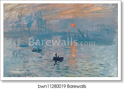 Impression, Sunrise by Claude Monet, Art Print