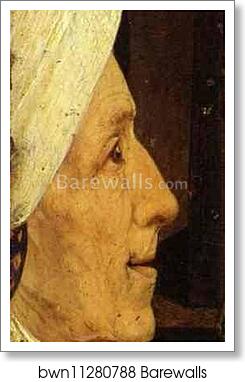 Head of a Woman (fragment) by Hieronymus Bosch, Art Print