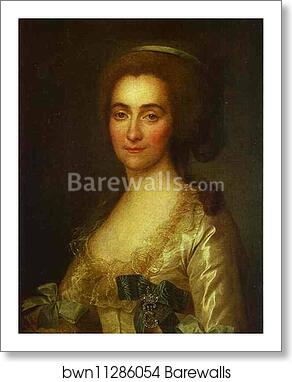 Portrait of E. A. Vorontsova by Dmitry Levitzky, Art Print