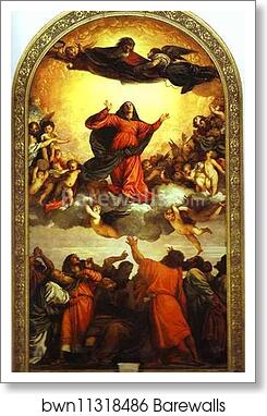 Assumption of the Virgin (Assunta) by Titian, Art Print