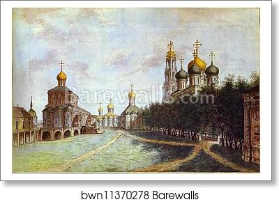 The Monastery of Trinity and St. Sergius by Fedor Alekseev, Art Print The Monastery of Trinity and St. Sergius by Fedor Alekseev, Art Print
