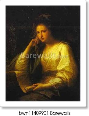 Portrait of a Young Woman as a Sibyl by Angelica Kauffman, Art Print