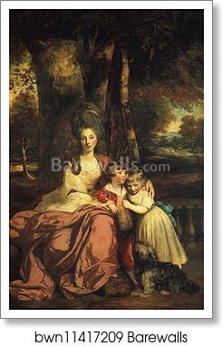 Lady Elizabeth Delmé and Her Children by Sir Joshua Reynolds, Art Print
