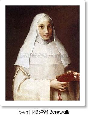 Portrait of a Nun (Portrait of Elena Anguissola) by Sofonisba Anguissola, Art Print