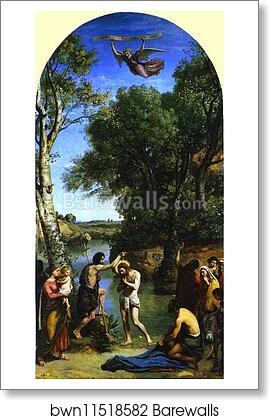 The Baptism of Christ by Jean-Baptiste-Camille Corot, Art Print The Baptism of Christ by Jean-Baptiste-Camille Corot, Art Print