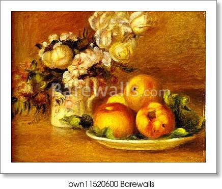 Apples and Flowers (Les pommes et fleurs) by Pierre-Auguste Renoir, Art Print Apples and Flowers (Les pommes et fleurs) by Pierre-Auguste Renoir, Art Print