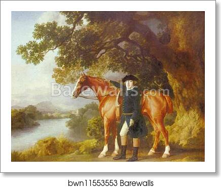 Portrait of a Huntsman by George Stubbs, Art Print