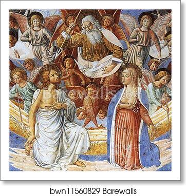 St. Sebastian Intercessor. Detail by Benozzo Gozzoli, Art Print St. Sebastian Intercessor. Detail by Benozzo Gozzoli, Art Print