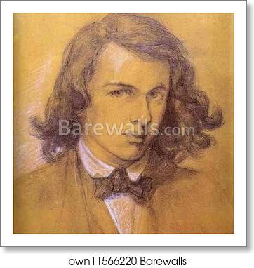 Self-Portrait by Dante Gabriel Rossetti, Art Print