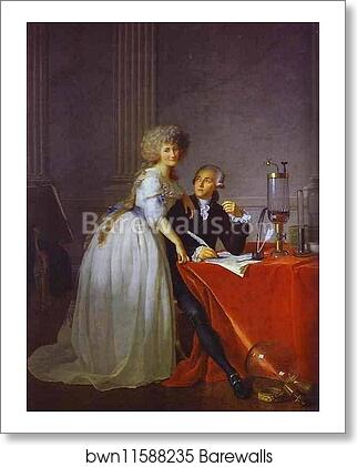 Portrait of Antoine-Laurent and Marie-Anne Lavoisier by Jacques-Louis David, Art Print Portrait of Antoine-Laurent and Marie-Anne Lavoisier by Jacques-Louis David, Art Print