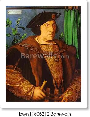 Portrait of Sir Henry Guildford by Hans Holbein The Younger, Art Print