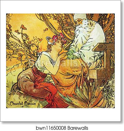 Chocolat Masson Vieillesse/Old Age by Alphonse Mucha, Art Print Chocolat Masson Vieillesse/Old Age by Alphonse Mucha, Art Print