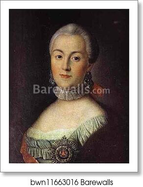 Portrait of Grand Duchess Catherine Alekseevna, Future Empress Catherine II the Great by Aleksey Antropov, Art Print Portrait of Grand Duchess Catherine Alekseevna, Future Empress Catherine II the Great by Aleksey Antropov, Art Print
