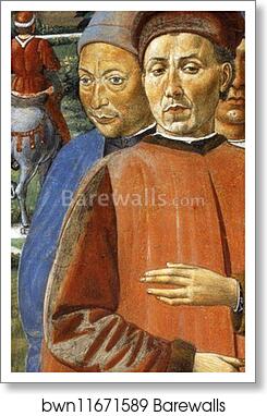 St. Augustine Departing for Milan. Detail by Benozzo Gozzoli, Art Print St. Augustine Departing for Milan. Detail by Benozzo Gozzoli, Art Print