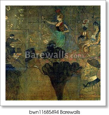 Panel for La Goulue's Booth by Henri De Toulouse-Lautrec, Art Print
