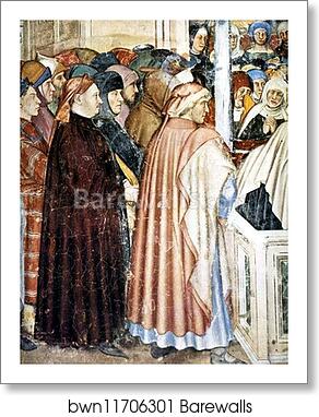 The Burial of St Lucy. Detail by Altichiero Da Zevio, Art Print The Burial of St Lucy. Detail by Altichiero Da Zevio, Art Print