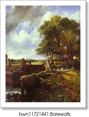 The Lock (A Boat Passing a Lock) by John Constable, Art Print The Lock (A Boat Passing a Lock) by John Constable, Art Print