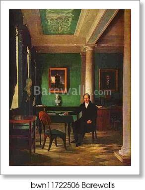 Portrait of the State Chancellor of the Internal Affairs, Prince Victor Pavlovich Kochubey in his Study by Alexey Venetsianov, Art Print Portrait of the State Chancellor of the Internal Affairs, Prince Victor Pavlovich Kochubey in his Study by Alexey Venetsianov, Art Print