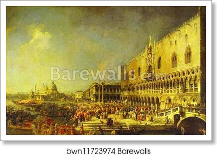 The Reception of the French Ambassador in Venice by Giovanni Antonio Canale, Called Canaletto, Art Print The Reception of the French Ambassador in Venice by Giovanni Antonio Canale, Called Canaletto, Art Print