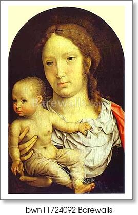 The Carondelet Diptych: Virgin and Child (right) by Jan Gossaert, Called Mabuse, Art Print The Carondelet Diptych: Virgin and Child (right) by Jan Gossaert, Called Mabuse, Art Print