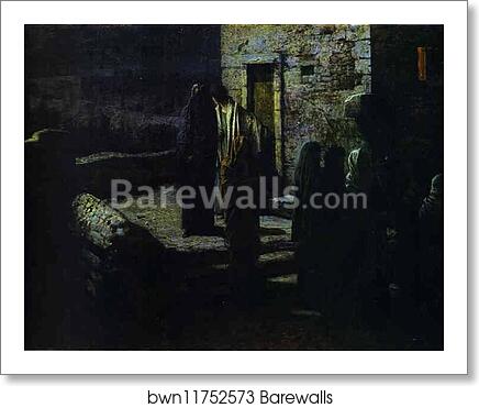 Christ and the Disciples Going out into the Garden of Gethsemane after the Last Supper by Nikolay Gay, Art Print Christ and the Disciples Going out into the Garden of Gethsemane after the Last Supper by Nikolay Gay, Art Print
