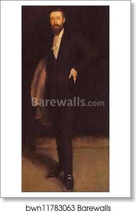 Arrangement in Black: Portrait of F. R. Leyland by James Abbott Mcneill Whistler, Art Print Arrangement in Black: Portrait of F. R. Leyland by James Abbott Mcneill Whistler, Art Print