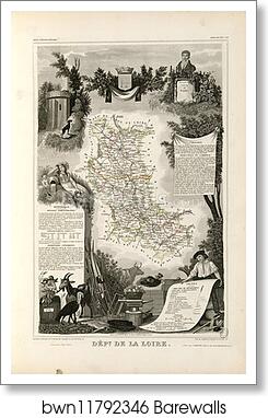 Dépt. de la Loire (région de l'est) by Victor Jules Levasseur, Art Print