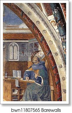 St. Augustine's Vision of St. Jerome by Benozzo Gozzoli, Art Print St. Augustine's Vision of St. Jerome by Benozzo Gozzoli, Art Print