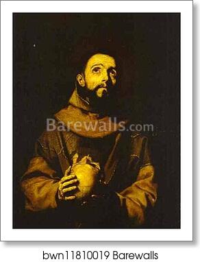St. Francis by Jusepe De Ribera, Art Print