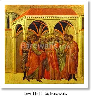 Maestà (back, central panel) The Betrayal by Judas by Duccio Di Buoninsegna, Art Print Maestà (back, central panel) The Betrayal by Judas by Duccio Di Buoninsegna, Art Print