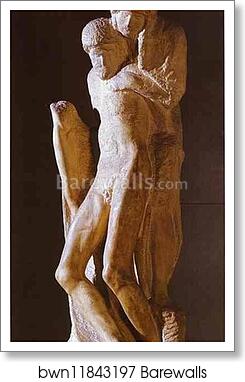 Pieta Rondanini, unfinished by Michelangelo, Art Print