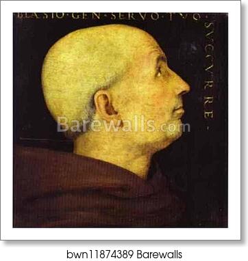 Portrait of Don Biagio Milanesi by Pietro Perugino, Art Print